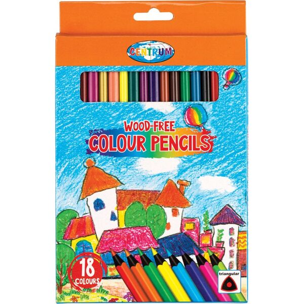 Zīmuļi 18kr. WOOD FREE garie, 89153