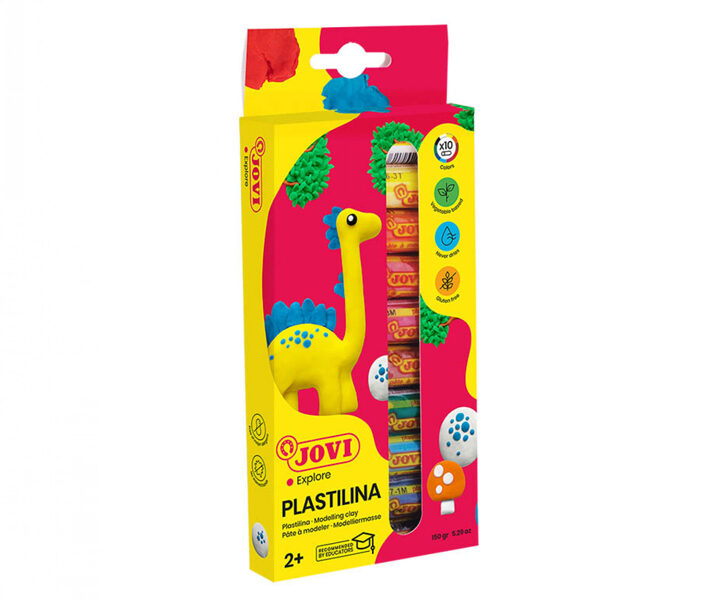 Plastilīns, 10 krāsas. Jovi, JOV 01021