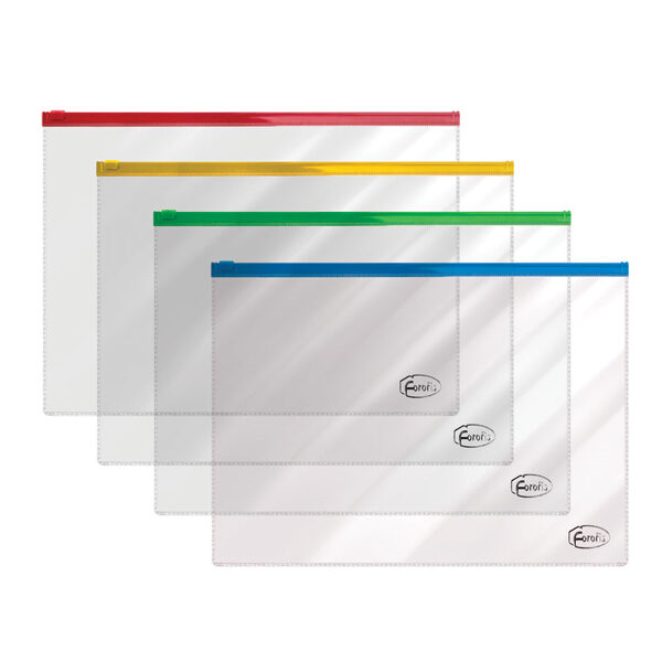 Mape-aploksne ar slēdzēju A4 FOROFIS (29.7x21cm) 0.14mm (asorti)