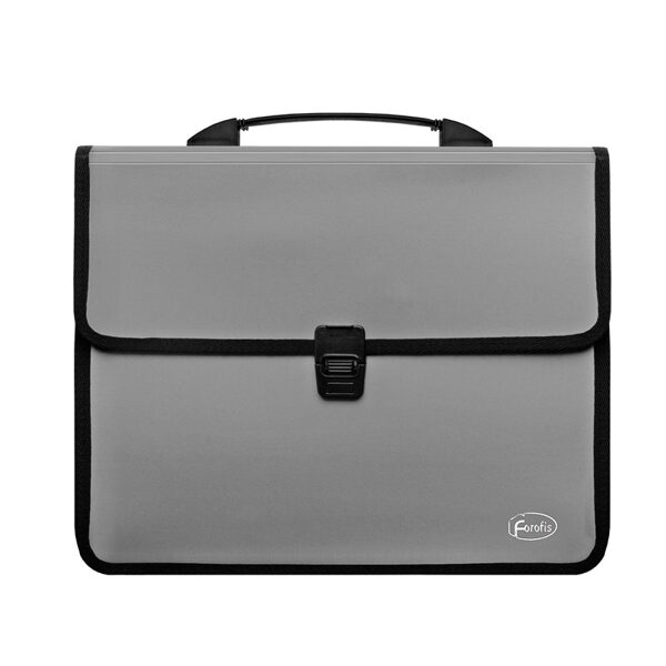 Мape-portfelis A4 FOROFIS 0.75/0.15mm ar 4 nodalījumiem (sudraba)