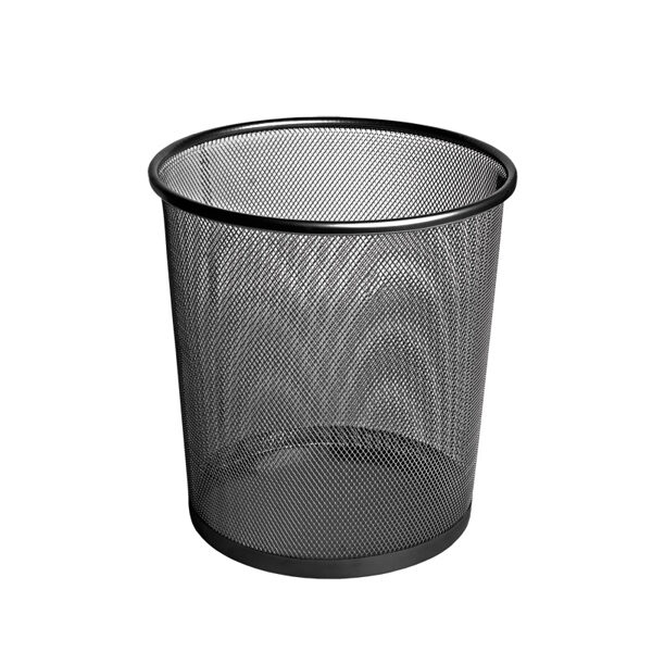 Trash can FOROFIS (metal sieve, black), 91312