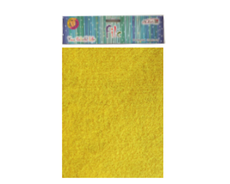 Filcs A4, gaiši dzeltens, 10 loksnes, WKF-002-0444