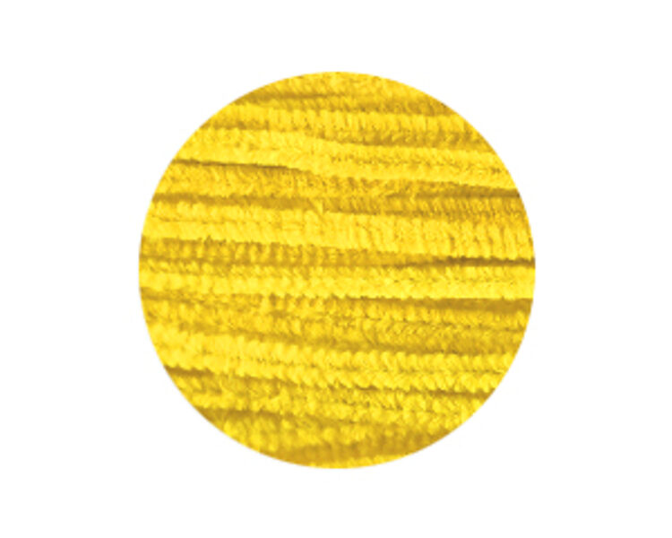 Stieplītes pūkainas 6mm*30cm, dzeltenas 40gb.