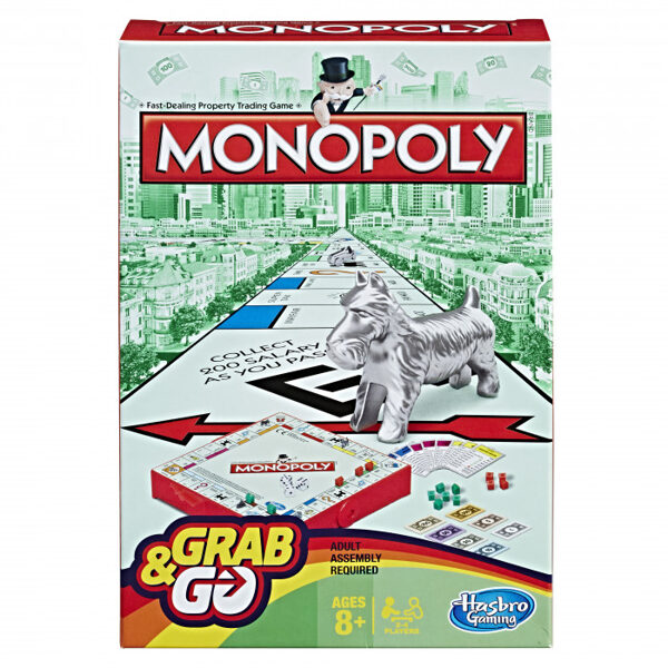 MONOPOLY Spēle Grab&Go, ceļojuma versija