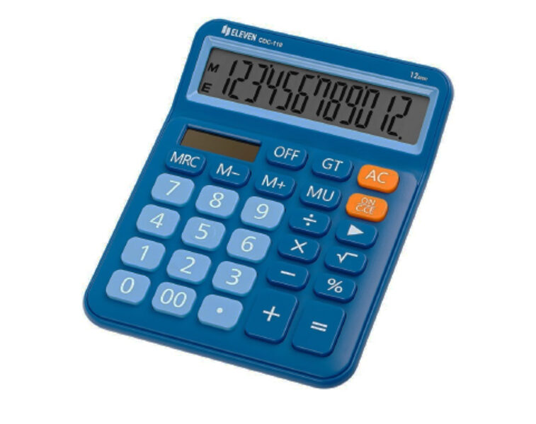 Kalkulators galda,12 zīmes,zils, Eleven CDC110BLE