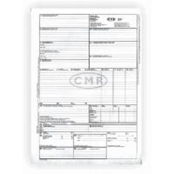  CMR starptautiskā preču-transporta pavadzīme A4, 100 loksnes, bez Nr. 