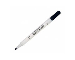 Flomasters, tekstila, 1,8 mm, melns, Centropen