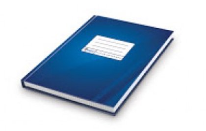 Kantorgrāmata A4,192 lpp, rūtiņu, zilā krāsā
