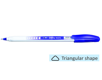Pildspalva lodīšu, 0.35mm, zila, Linc Offix Trisys