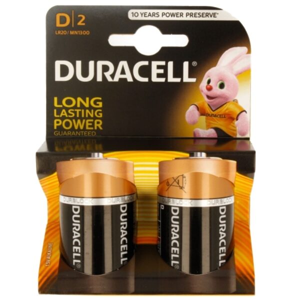 Duracell MN 1300 Basic D (LR20) Blistera iepakojumā 2gb.