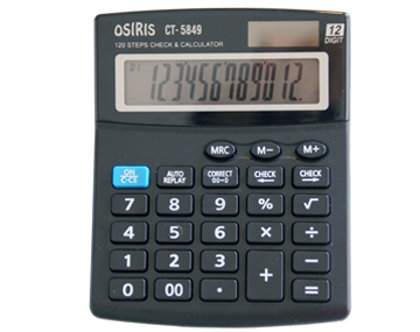 Kalkulators 130*103*23mm, 12 zīmes, Osiris