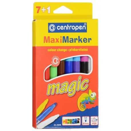 Flomasteri 7 krāsas Magic + korekcijas flomasters, Centropen