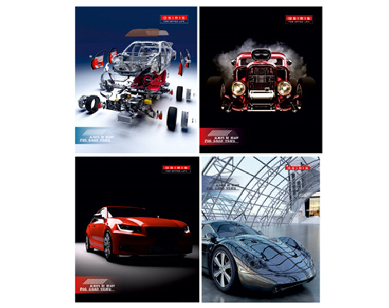 Klade standarta 48 lapas, rūtiņu, Auto, Osiris, JT 6679