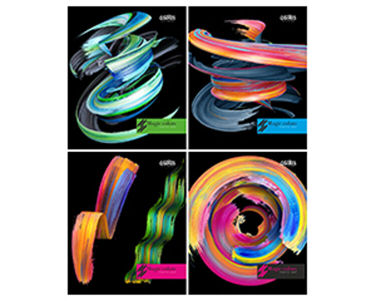 Klade standarta 96 lapas, rūtiņu, Magic colors, Osiris, JT 6686