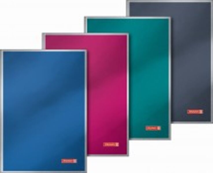 Klade A4 Vivendi Metallic (cietie vāki), rūtiņu