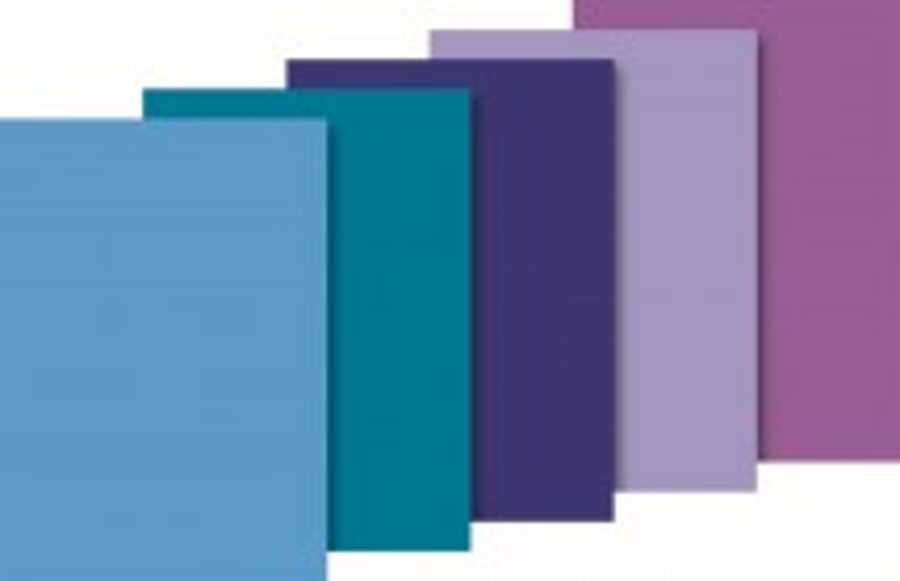 Zīdpapīrs 50x70cm, zili toņi, 10gab.