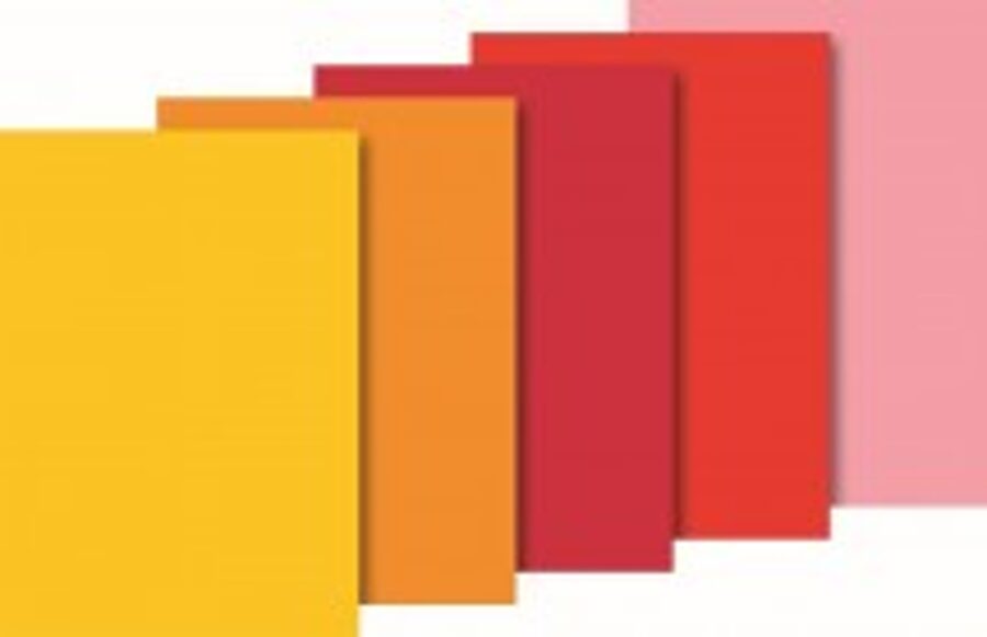 Zīdpapīrs 50x70cm, sarkani toņi, 10gab