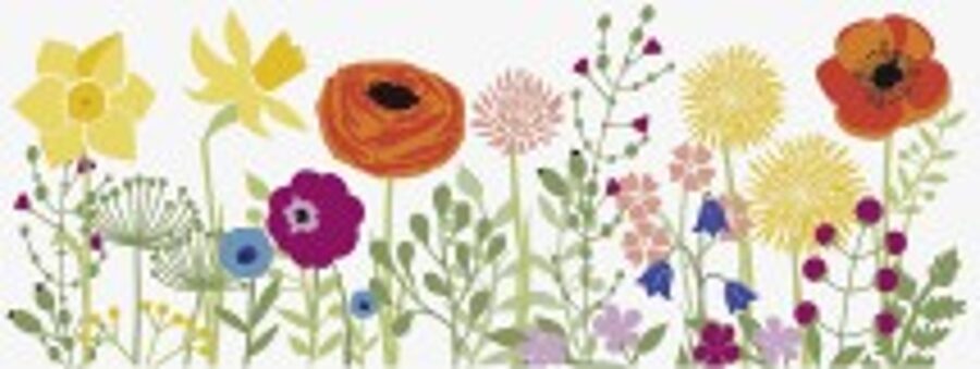 Dekoratīva uzlīme logiem 2m Puķes