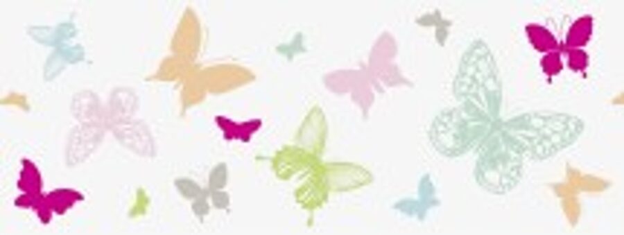 Dekoratīva uzlīme logiem 2m Taureņi