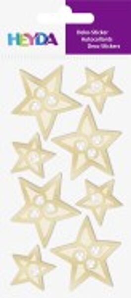 Dekoratīvas uzlīmes Zvaigznes, zelta