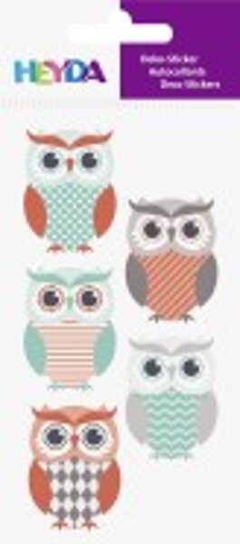 Dekoratīvas uzlīmes Pūces metāliskas