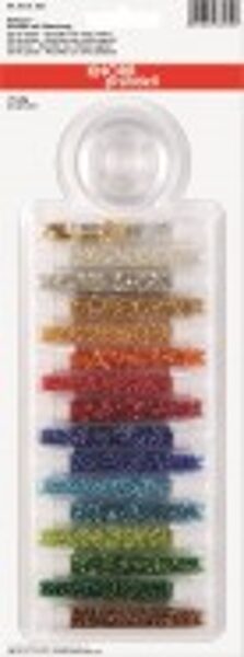 Pērlīšu izlase ar piederumiem 2.5mm, caurspīdīgas