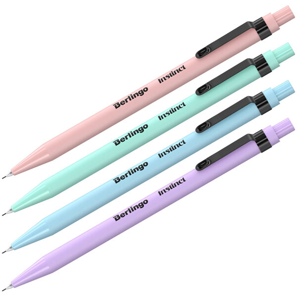Zīmulis automātiskais 0.5mm HB ar dzēšgum., mix krāsas, Berlingo Instinct