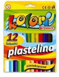 Plastilīns, 12 krāsas, Penmate